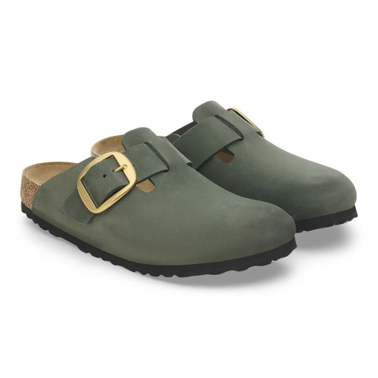 Birkenstock Leather Boston Big Buckle